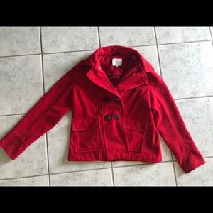 dELiA*s Red Pea Coat